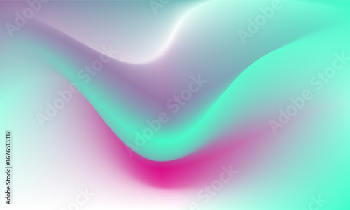 Modern aesthetic gradient background with smooth flowing waves in abstract style