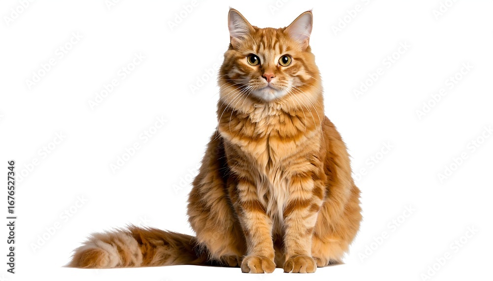 Obraz premium Orange cat sitting