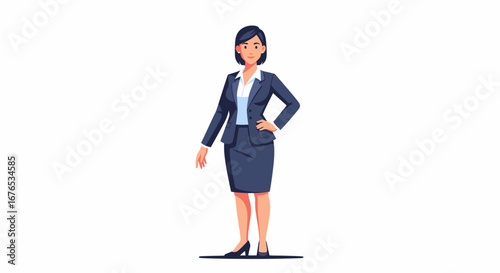 Businesswoman in Professional Attire A Confident Career Woman