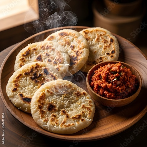 Sri Lankan Thin Pol Roti with Lunumiris – Traditional Coconut Flatbread
