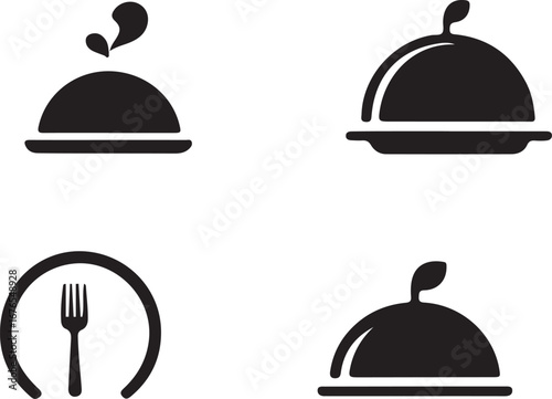 Elegant Dining Icons Food Covers & Cutlery Set