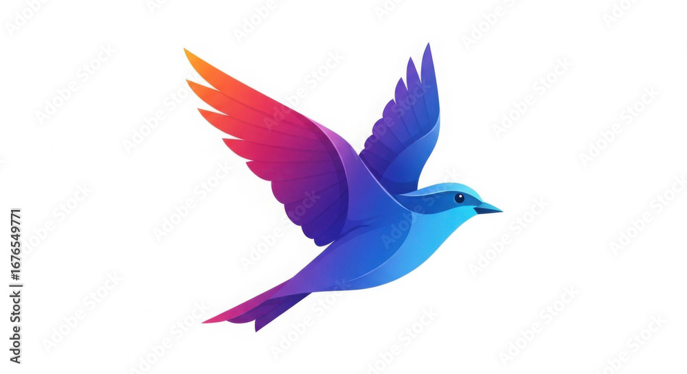 Obraz premium Blue bird illustration