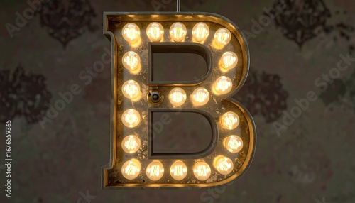 Illuminated capital letter B