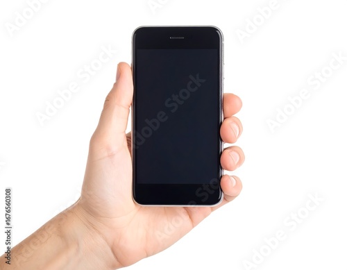 Wallpaper Mural Hand holding a black smartphone Torontodigital.ca