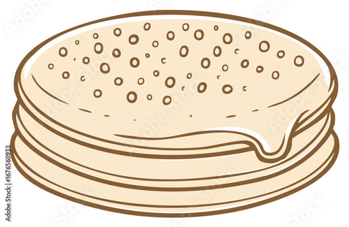 Stack of Pancakes with Drizzle