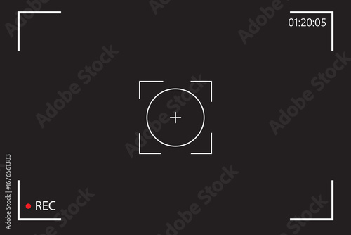 Camera screen recording background frame viewfinder overlay screen