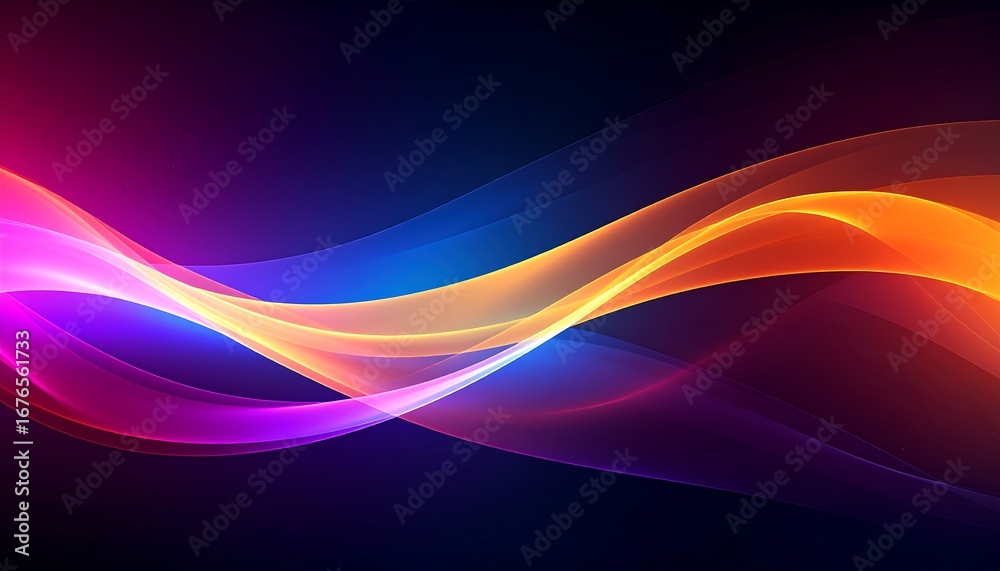 Fototapeta premium Abstract vibrant waves design