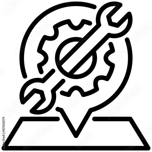 placeholder icon isolated on white background. vector illustration icon for Car Maintenance