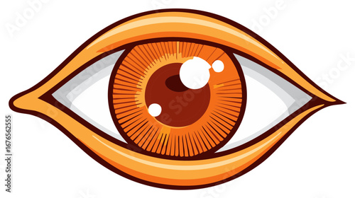 Cartoon eye illustration