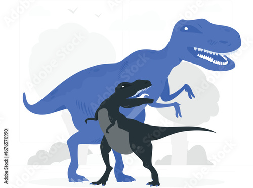 Playful dinosaur illustration for children s designs