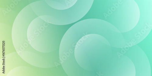 Minimalist banner background, pastel colorful, Light green gradations. Modern trendy design in vector illustration