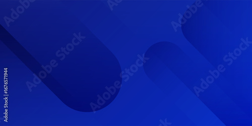 Abstract blue background with glowing geometric lines. Modern blue gradient square shape design. Futuristic technology concept