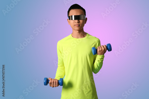 Sporty young Asian man in A...