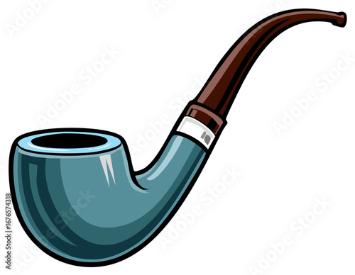 Vintage Tobacco Pipe Illustration