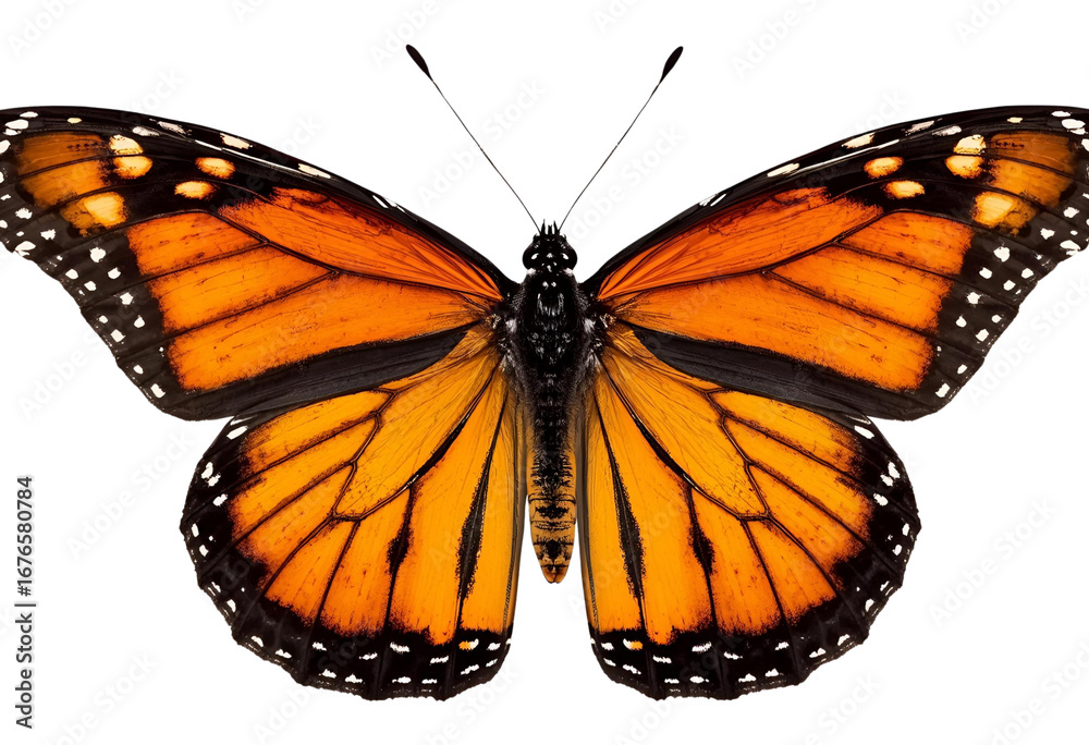 Fototapeta premium Monarch butterfly designed for nature, wildlife, beauty, education, and conservation.