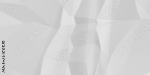 Crumpled paper Blank white crumpled and creased paper poster.	