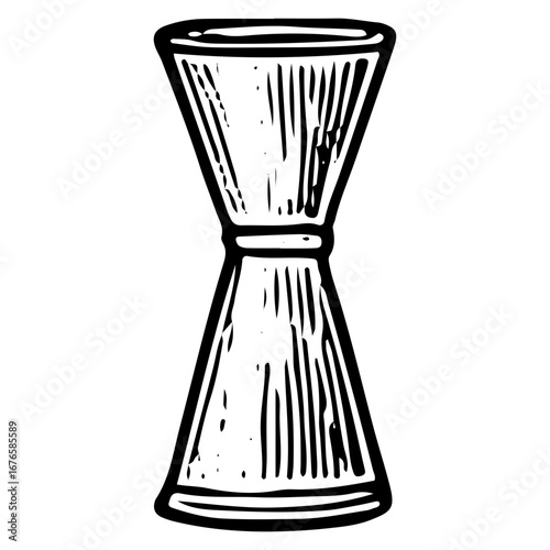 Classic Cocktail Shaker for Bar Mixology Illustration Design