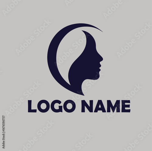 luxury beauty skin care logo design simple flat vector illustration Icon
