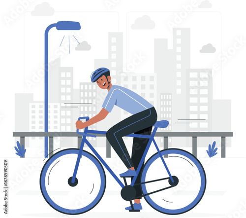 Road cycling event banner advertisement