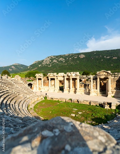 Ancient ruins, open-air amphitheater