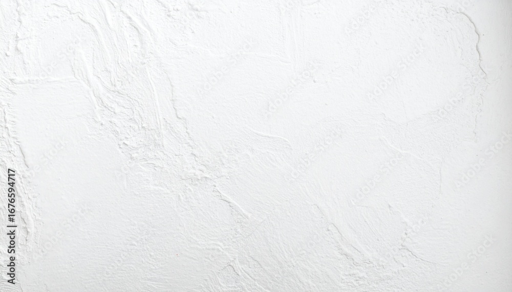 Obraz premium A close up of a white textured plaster wall showcasing subtle, irregular patterns and natural imperfections, adding depth and character to a minimalist, clean, and modern interior surface.