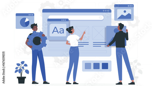 User interface and user experience design elements rafiki