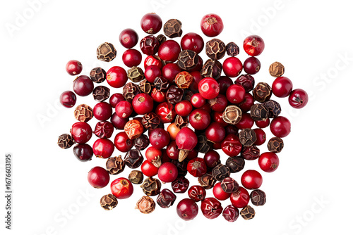 Red and black peppercorns spice blend culinary ingredient