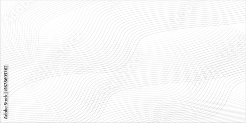 Blue wave lines on white background. Abstract wave element for design. Digital frequency track equalizer. Stylized line art background. Vector illustration.