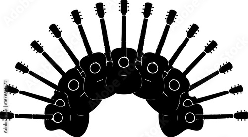 Guitar Type Silhouettes Collection" Vector Bundle