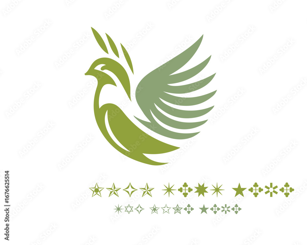Fototapeta premium Quail Logo Design Vector