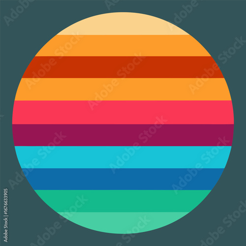 “Retro Revival Vector Color Palette – Neon and Vintage 70s 80s Tones”