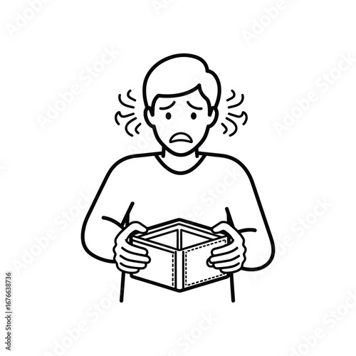 Empty Wallet: A person conveys financial worry, holding an empty wallet, symbolizing economic distress and the challenges of insufficient funds in a black and white artistic portrayal.