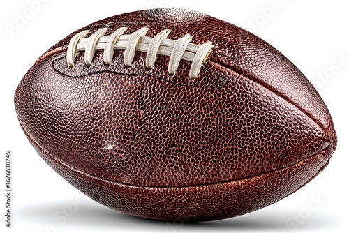 American football ball, Rugby Ball isolated on white background.