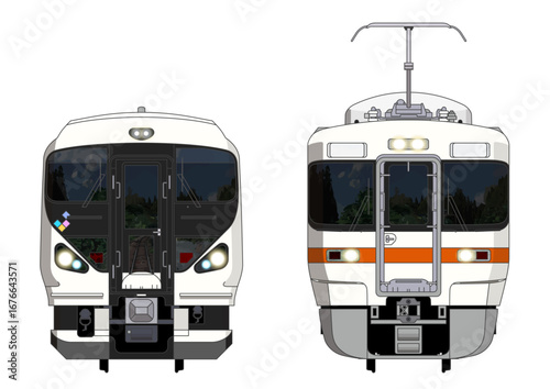 山梨の列車No.2_E257系 / 313系3000番台_Japanese Railroad Cars in "Yamanashi"