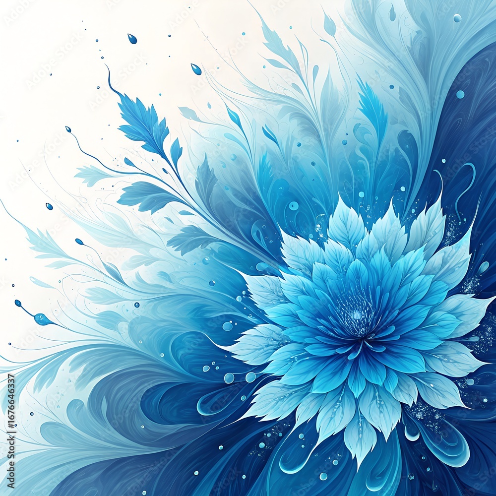 Obraz premium Abstract blue background