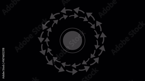 Rotating Circle Loop Animation – Seamless Geometric Motion Graphic