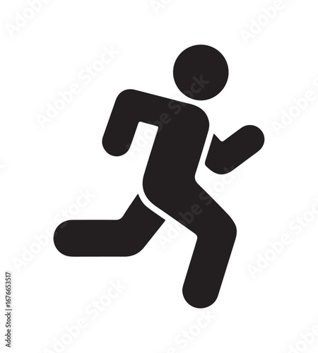 running man vector art