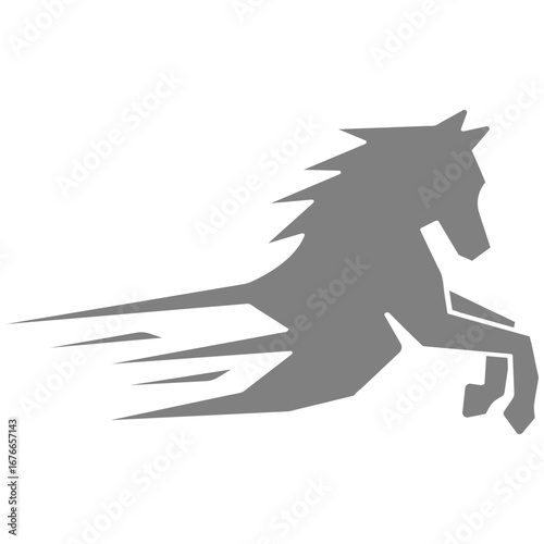 Dynamic Horse Silhouette Speed Power