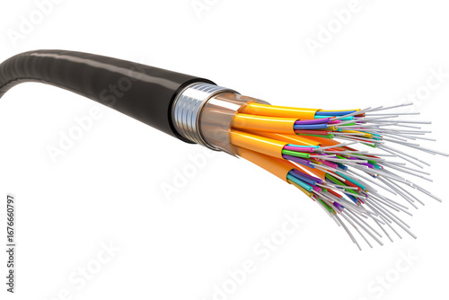 cable on white background