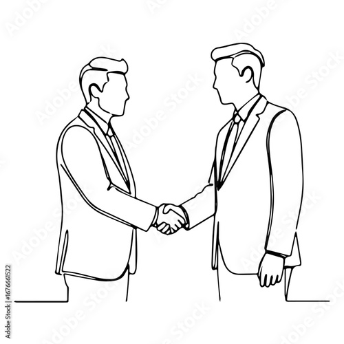 Two Businessmen Shaking Hands