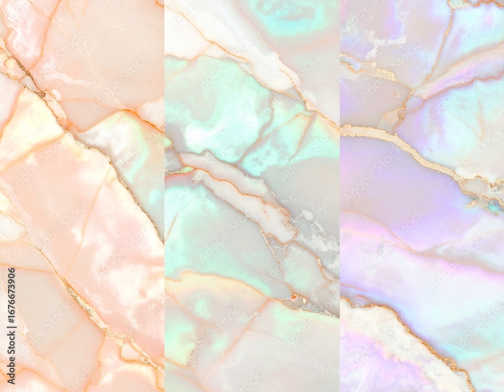 Fototapeta premium Iridescent micro-marble seamless texture