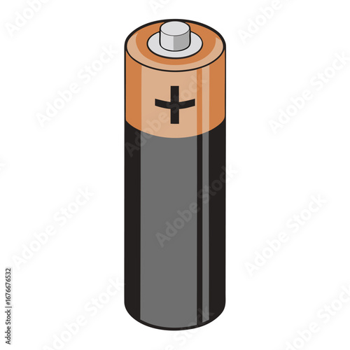Cylindrical power cell with positive terminal and indicator battery energy