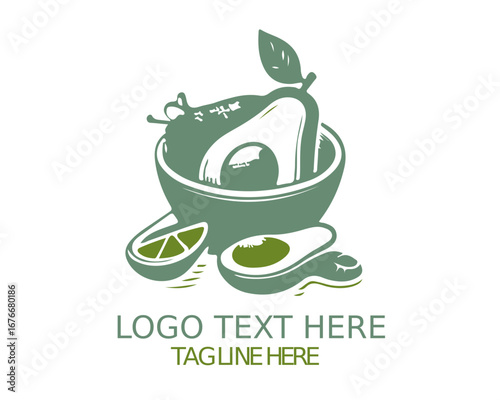 Avocado Logo Vector Design