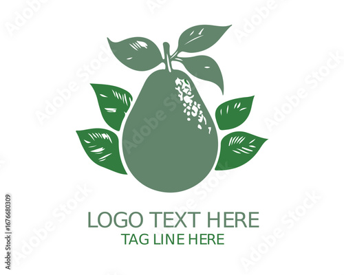 Avocado Logo Vector Design