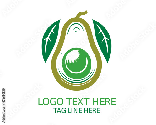 Avocado Logo Vector Design