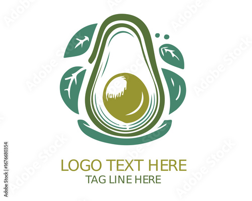 Avocado Logo Vector Design