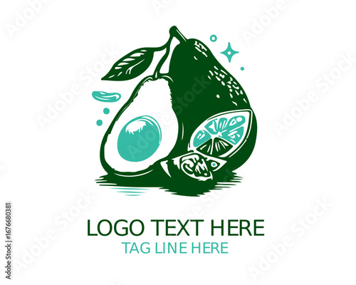 Avocado Logo Vector Design