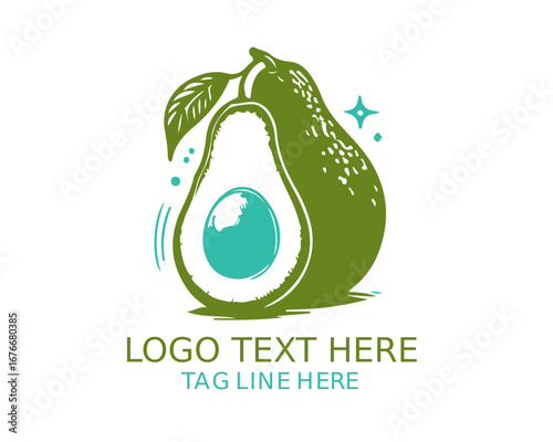 Avocado Logo Vector Design