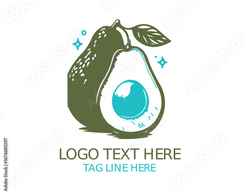 Avocado Logo Vector Design