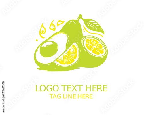 Avocado Logo Vector Design